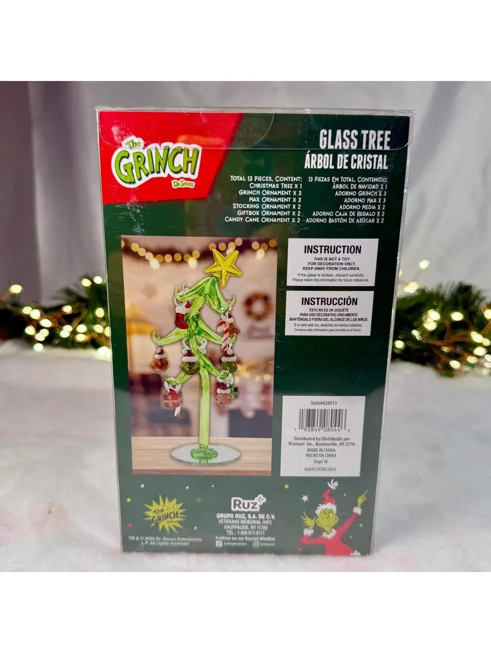 How the Grinch Stole Christmas Glass Tree - NRFB